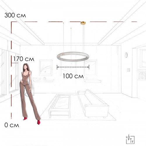 10407/1000 Подвесной светильник LOFT IT Oslo