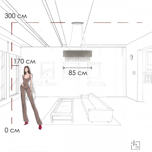 10406/850L Подвесная люстра LOFT IT Opera