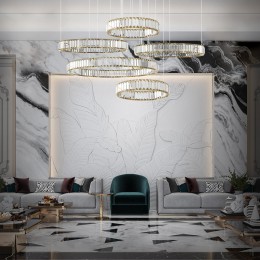 10135/5 Gold Подвесной светильник LOFT IT Crystal ring