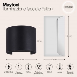 Архитектурная подсветка  Maytoni Outdoor Fulton O573WL-L6B