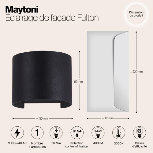 Архитектурная подсветка  Maytoni Outdoor Fulton O573WL-L6B