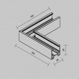 Комплектующие для трековой системы Technical TRAMN034CL-41W
