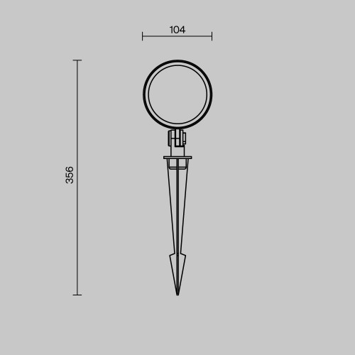 Ландшафтный светильник  Maytoni Outdoor Core O495FL-L25B3K