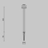 Ландшафтный светильник  Maytoni Outdoor Stake O503FL-L4B3K1