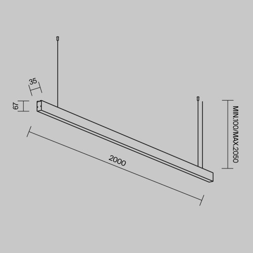 Линейный светильник Technical LL312012
