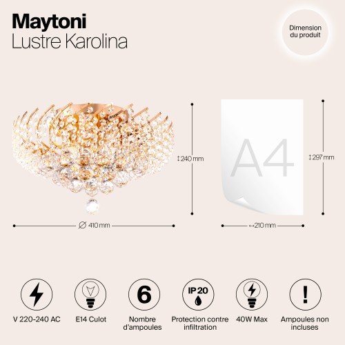 Люстра Maytoni Karolina DIA120-06-G