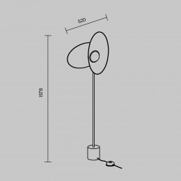 Напольный светильник (торшер) Maytoni Evolution MOD396FL-L10W3K
