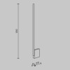 Напольный светильник (торшер) Maytoni Solid MOD277FL-L24GR3K