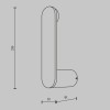 Настенный светильник (бра) Maytoni Connect MOD356WL-L4B3K