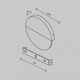 Настенный светильник (бра) Maytoni Jupiter MOD320WL-L13MR3K1