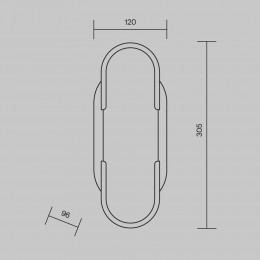 Настенный светильник (бра) Maytoni Marmo MOD099WL-01G3