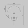 Настенный светильник (бра) Maytoni Prima Z034WL-01BS