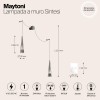 Настенный светильник (бра) Maytoni Sintesi P090WL-L24CH3K