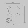 Настенный светильник (бра) Maytoni Vision MOD411WL-01G