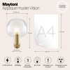 Настенный светильник (бра) Maytoni Vision MOD411WL-01G