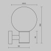 Настенный светильник (бра)  Maytoni Outdoor Bold O598WL-01B