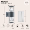 Настенный светильник (бра)  Maytoni Outdoor Bronx O576WL-02GR