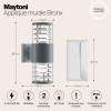Настенный светильник (бра)  Maytoni Outdoor Bronx O576WL-02GR