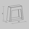 Настенный светильник (бра)  Maytoni Outdoor Cont O464WL-L18GF3K