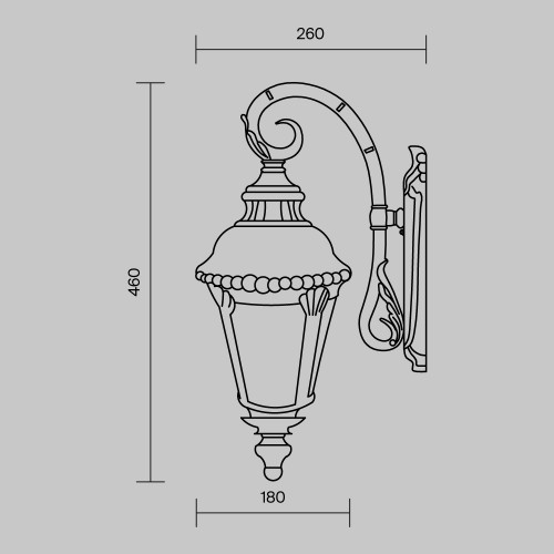 Настенный светильник (бра)  Maytoni Outdoor Goiri O029WL-01BZ