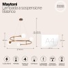 Подвесной светильник Maytoni Balance MOD317PL-04G