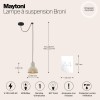 Подвесной светильник Maytoni Broni T434-PL-01-GR