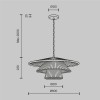 Подвесной светильник Maytoni Costa MOD394PL-01BS1