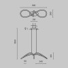 Подвесной светильник Maytoni Curve MOD156PL-L52G4K