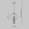 Подвесной светильник Maytoni Flusso P095PL-01BZ
