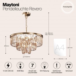 Подвесной светильник Maytoni Revero MOD085PL-07BS