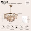 Подвесной светильник Maytoni Revero MOD085PL-07BS