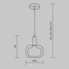 Подвесной светильник Maytoni Vision MOD411PL-01G