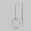 Подвесной светильник Technical P039PL-5W3K-20-B