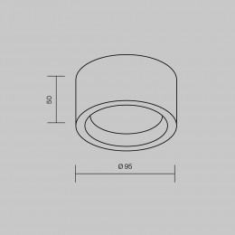 Потолочный светильник Maytoni Basic Texture MOD461CL-01GR