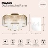 Потолочный светильник Maytoni Frame MOD174CL-09G
