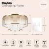 Потолочный светильник Maytoni Frame MOD174CL-09G