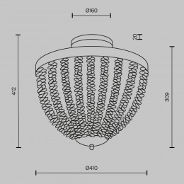 Потолочный светильник Maytoni Intrigue MOD440CL-03BS