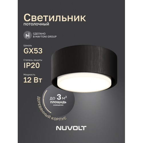 Потолочный светильник NUVOLT LDL-008BW
