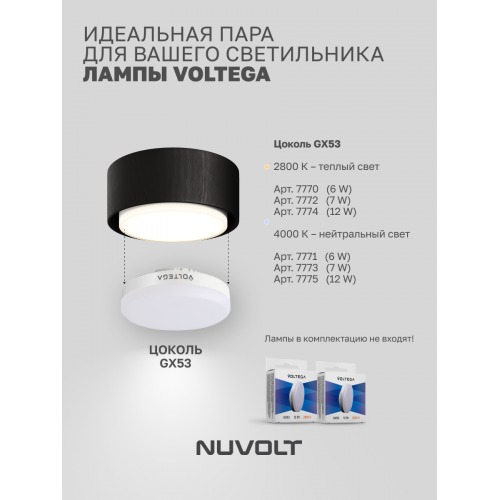 Потолочный светильник NUVOLT LDL-008BW