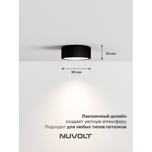 Потолочный светильник NUVOLT LDL-008BW