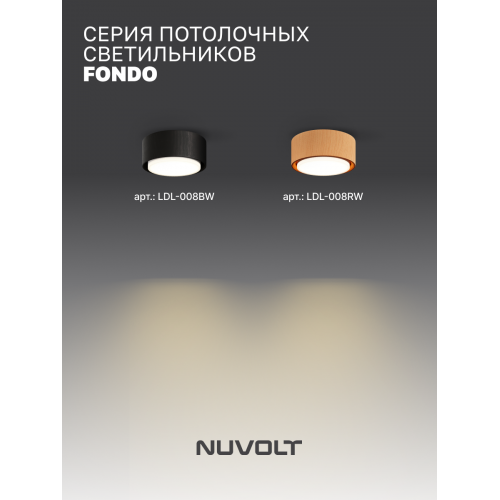 Потолочный светильник NUVOLT LDL-008BW