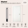 Садово-парковый светильник  Maytoni Outdoor Bonn O425FL-L20GF