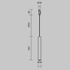 Трековый подвесной светильник Technical TR210-1-5W3K-M-BBS