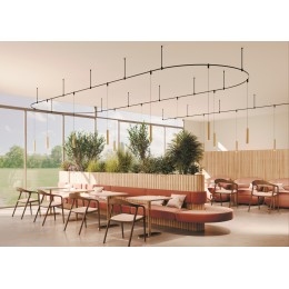 Трековый подвесной светильник Technical TR210-1-5W3K-M-BBS