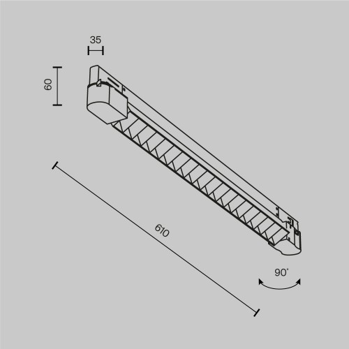 Трековый светильник Technical TR195-3-20W4K-M-B(N)