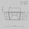 Встраиваемый светильник Technical DL051-01-GU10-SQ-WMG