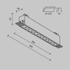 Встраиваемый светильник Technical DL065-20W3-6K-TRS-B