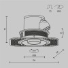 Встраиваемый светильник Technical DL127-8W3K-TRS-B