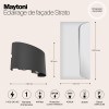 Архитектурная подсветка  Maytoni Outdoor Strato O417WL-L4GR3K