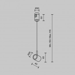 Комплектующие для трекового светильника Technical TRA154SW-1PT